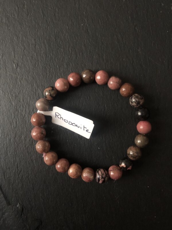 Bracelet en Rhodonite 8mm.